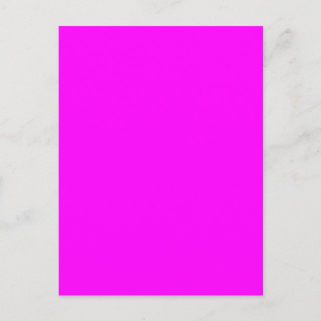 Fuchsia Magenta Rosa Trend Farbe Hintergrund Postkarte (Vorderseite)