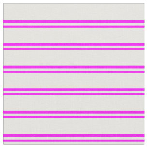 Fuchsia & Minze Creme farbige Linien Stoff