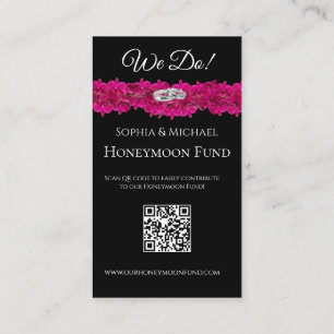 Fuchsia Orchids- We Do-Wedding Rings-Registry- Visitenkarte