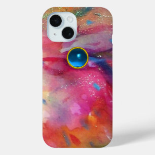 FUCHSIA PINK ABSTRAKT Blue Sapphire Gemstone Case-Mate iPhone Hülle
