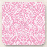 Fuchsia Pink Ananas Viktorianischer Vintager Damas