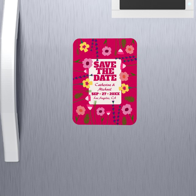 Fuchsia Pink Bright & Bold farbenfroh Magnet (Von Creator hochgeladen)