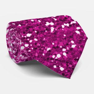 Fuchsia Pink Ombre Glitter Glam Schlips  Krawatte