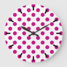 Fuchsia polka dots