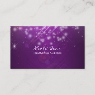 Fuchsia Purple Sparkor Carte de visite