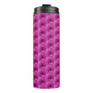 Fuchsia Ranunculus - Modernes Blumendesign Thermosbecher