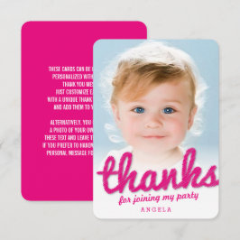 Fuchsia Rose Grande Esquisse Merci Enfant Annivers