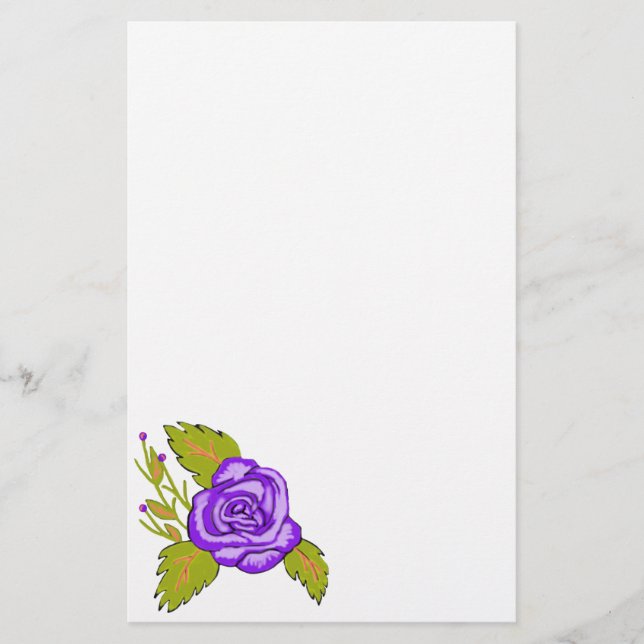Fuchsia Rose Stationery Briefpapier (Vorderseite)