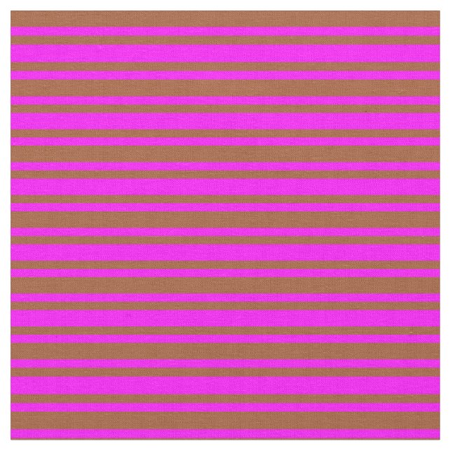 Fuchsia & Sienna Farbiges Muster der Streifen Stoff (Nahaufnahme)