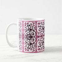 Fuchsia-Skrollenmuster