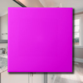 Fuchsia Solid Color | Klassisches Elegant Fliese