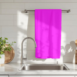 Fuchsia Solid Color | Klassisches Elegant Geschirrtuch