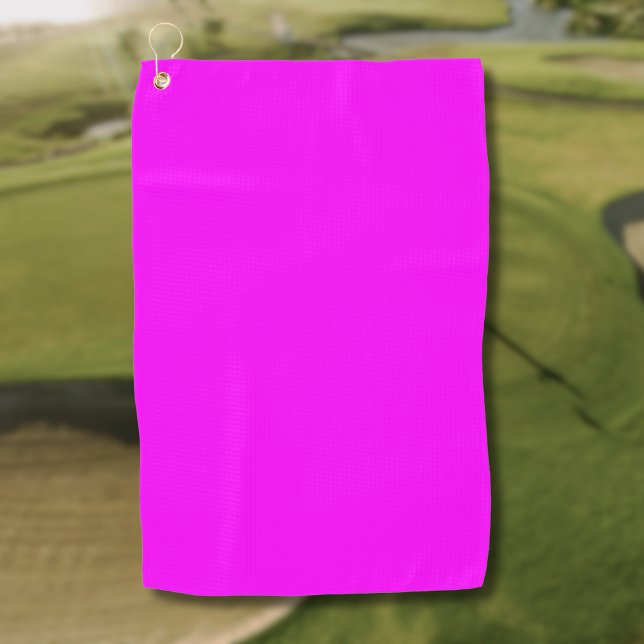 Fuchsia Solid Color | Klassisches Elegant Golfhandtuch (Von Creator hochgeladen)