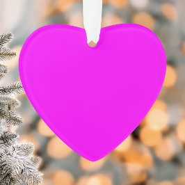 Fuchsia Solid Color | Klassisches Elegant Ornament