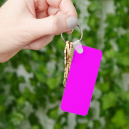 Fuchsia Solid Color | Klassisches Elegant Schlüsselanhänger