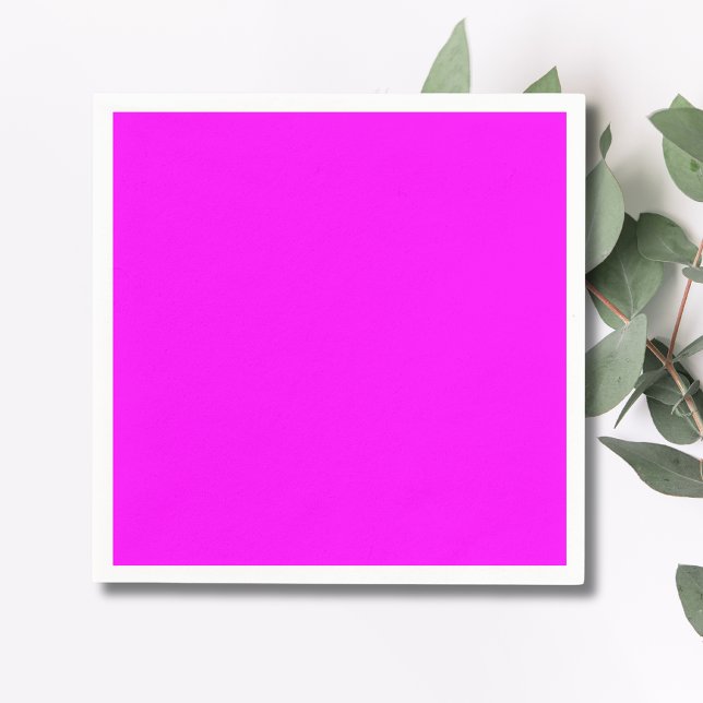 Fuchsia Solid Color | Klassisches Elegant Serviette (Von Creator hochgeladen)