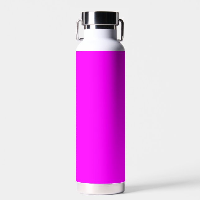 Fuchsia Solid Color | Klassisches Elegant Trinkflasche (Vorne)