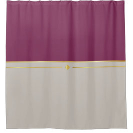 Fuchsia & Taupe Haven Duschvorhang