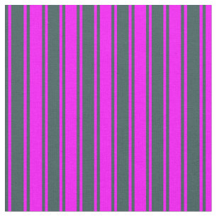Fuchsia und dunkelschiefer graue Streifen Stoff