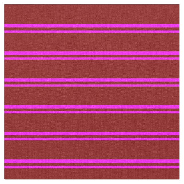 Fuchsia und Maroon-Streifen Stoff (Nahaufnahme)