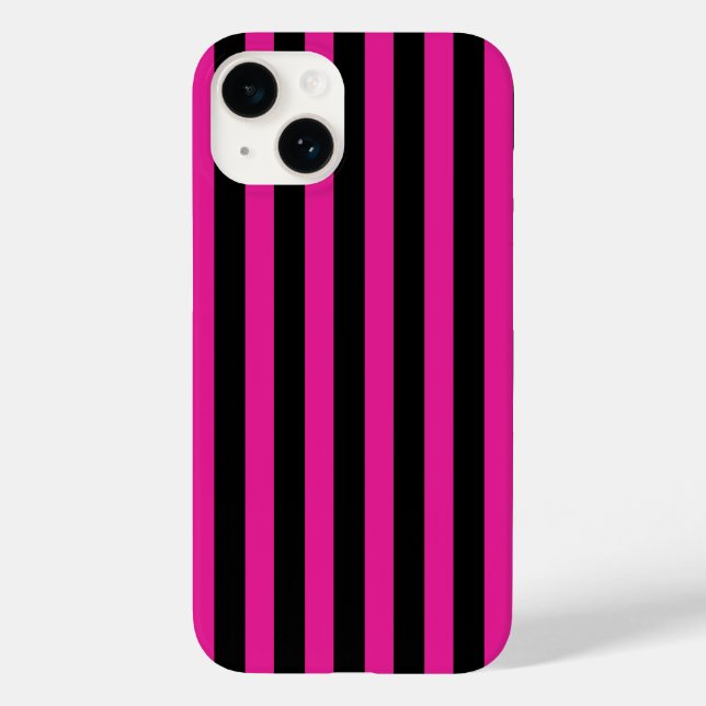 Fuchsia und schwarze Süßigkeiten Case-Mate iPhone 14 Hülle (Rückseite)