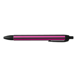 Fuchsia und schwarze Süßigkeiten Kugelschreiber