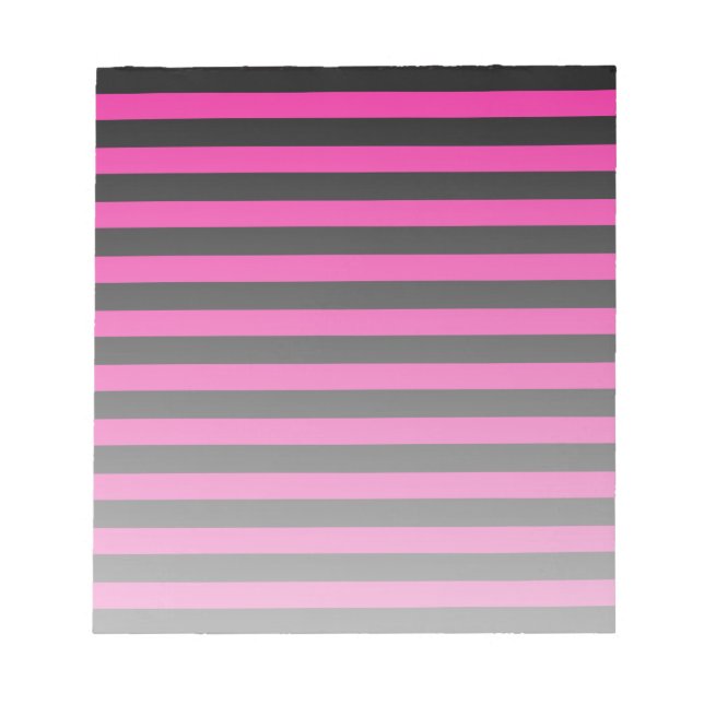 Fuchsia und schwarze Süßigkeiten Notizblock (Vorderseite)