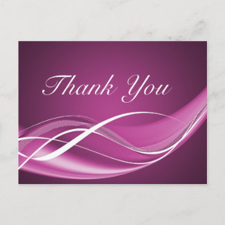 Fuchsia Wave Postcard Template Postkarte