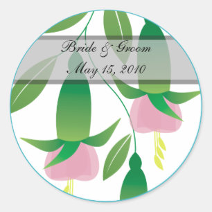 Fuchsia Wedding Stickers