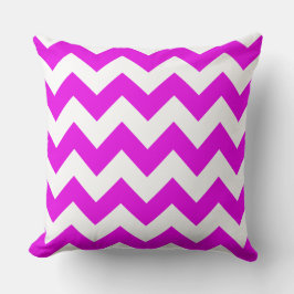 Fuchsia Zig Zag Streifenkissen Kissen