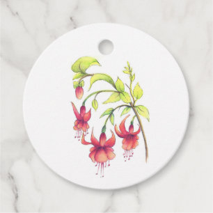 Fuchsias Geschenkanhänger