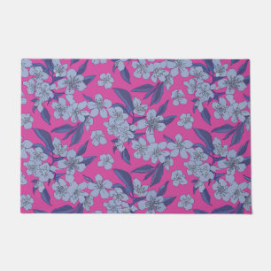 Fuchsie Blumen Türmatte (60x90cm)