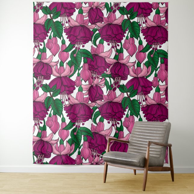 Fuchsie Wandteppich (Beispiel)