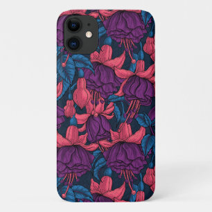 Fuchsien in blau und lila Case-Mate iPhone hülle