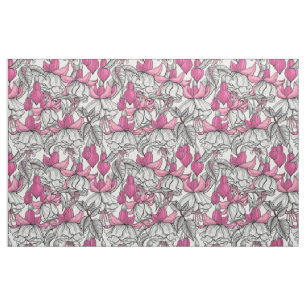 Fuchsien in weiß und rosa stoff