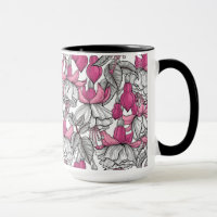 Fuchsien in weiß und rosa