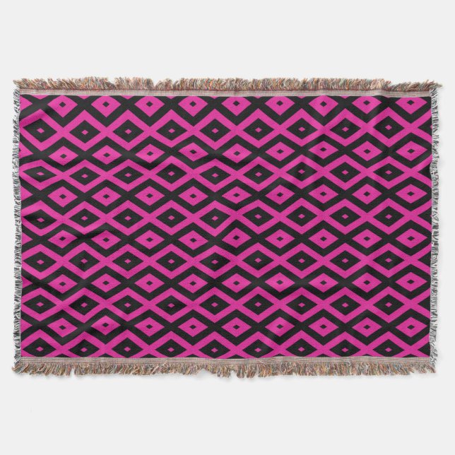 Fuchsien und schwarzer Diamant Decke (Vorderseite)