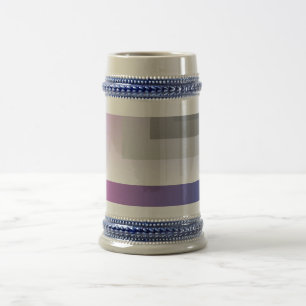 Fuchsienblau grau bierglas