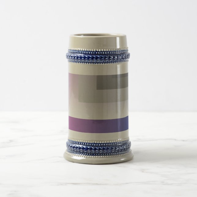 Fuchsienblau grau bierglas (Mittel)