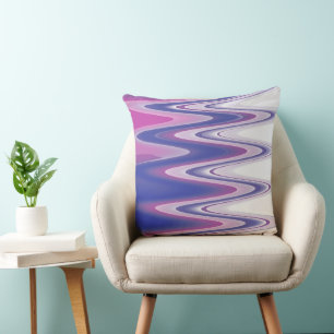 Fuchsienblau grau kissen