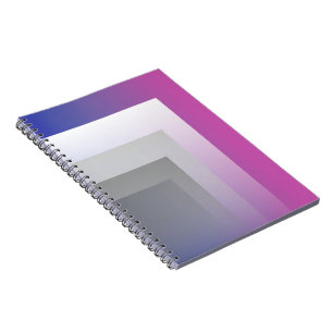 Fuchsienblau grau notizblock