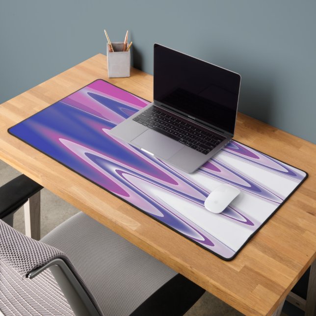 Fuchsienblau grau schreibtischunterlage (Büro 2)