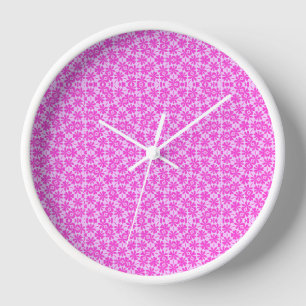 Fuchsienblüten Uhr