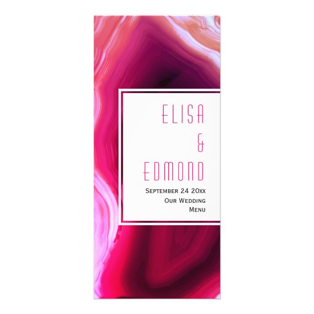 Fuchsienrosa-Scheiben-Ehrenkarte Werbekarte (Vorne)