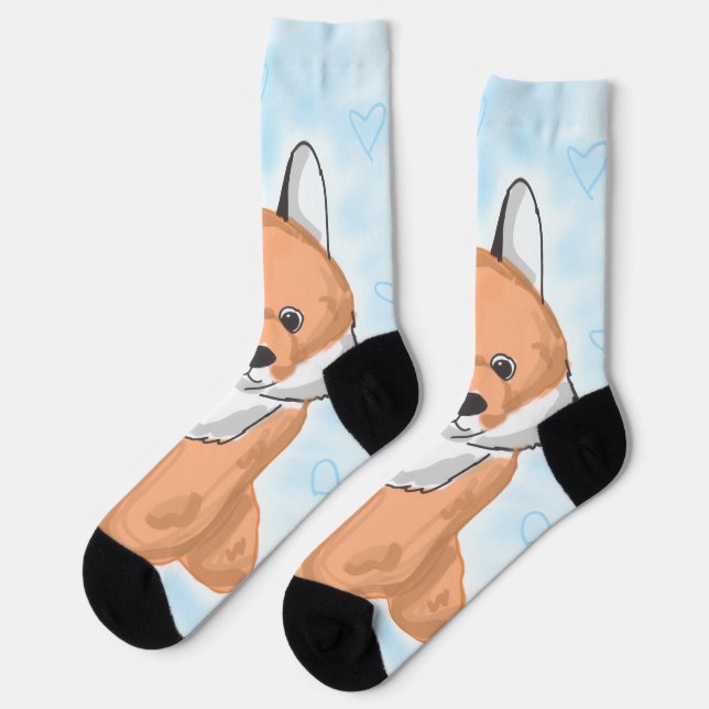Fuchsige Socken (Linkes Detail)