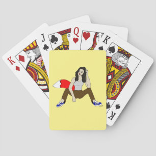 füchsisches Mädchen Spielkarten