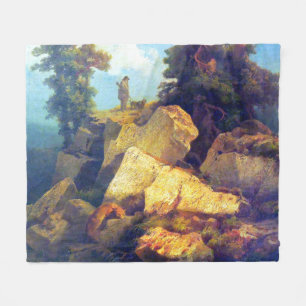 Fuchsjagd Josef Navrátil  Nach 1850 Schaffelldecke Fleecedecke