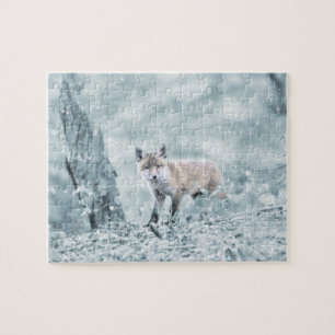 Fuchsjunges im Schnee