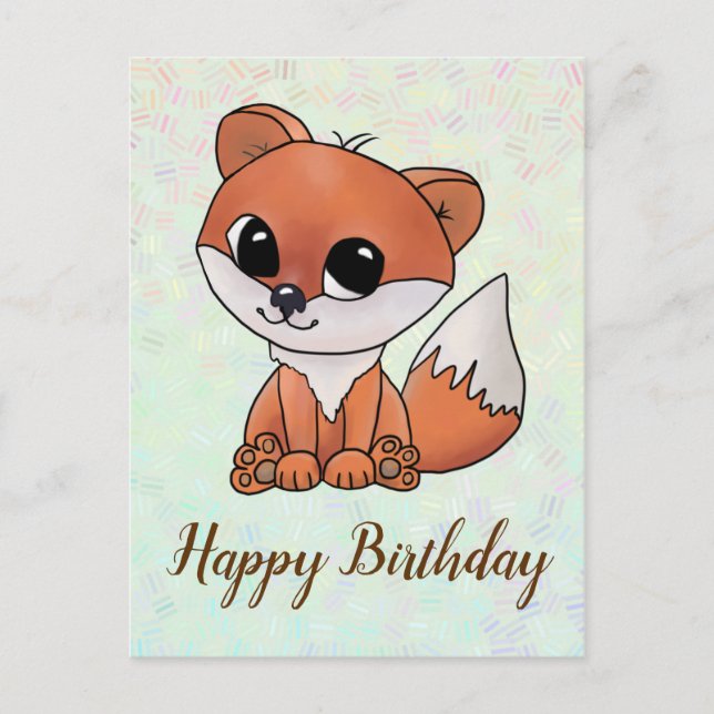 Füchslein Postkarte (Vorderseite)