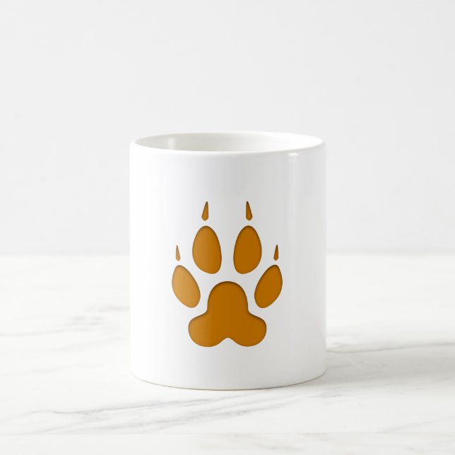 Fuchspfotenabdruck Kaffeetasse (Mittel)